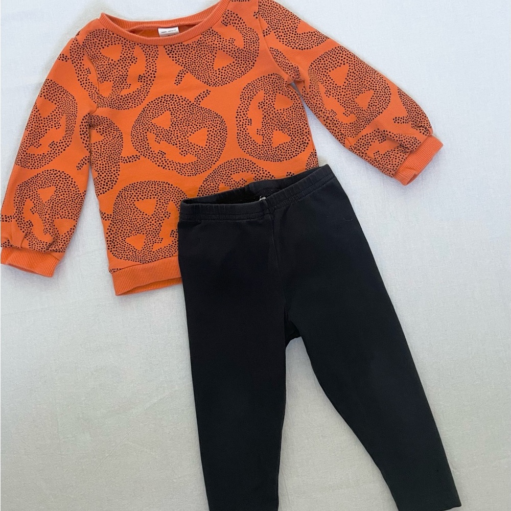 Carter's Halloween 2 Piece Top And Legging Set Size 18m